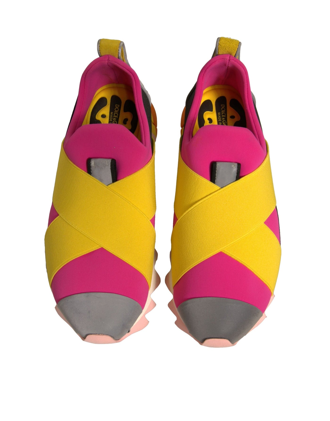 Dolce &amp; Gabbana Multicolor Neoprene Elastische Ibiza Sneakers Schoenen