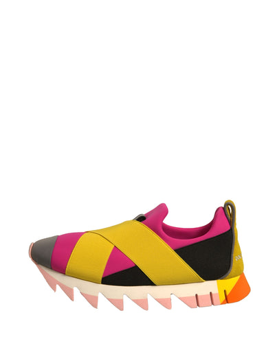 Dolce &amp; Gabbana Multicolor Neoprene Elastische Ibiza Sneakers Schoenen