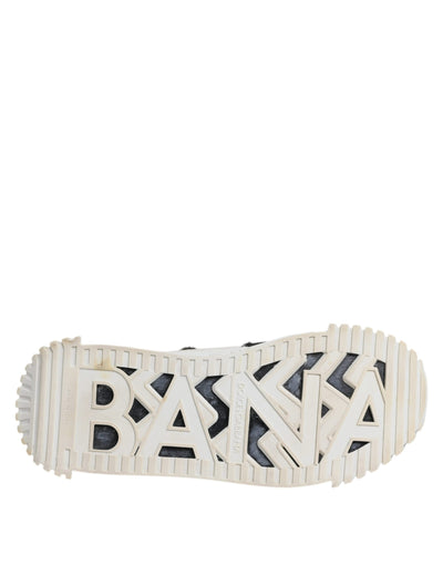 Dolce &amp; Gabbana Witte Zwarte NS1 Lage Sneakers Schoenen