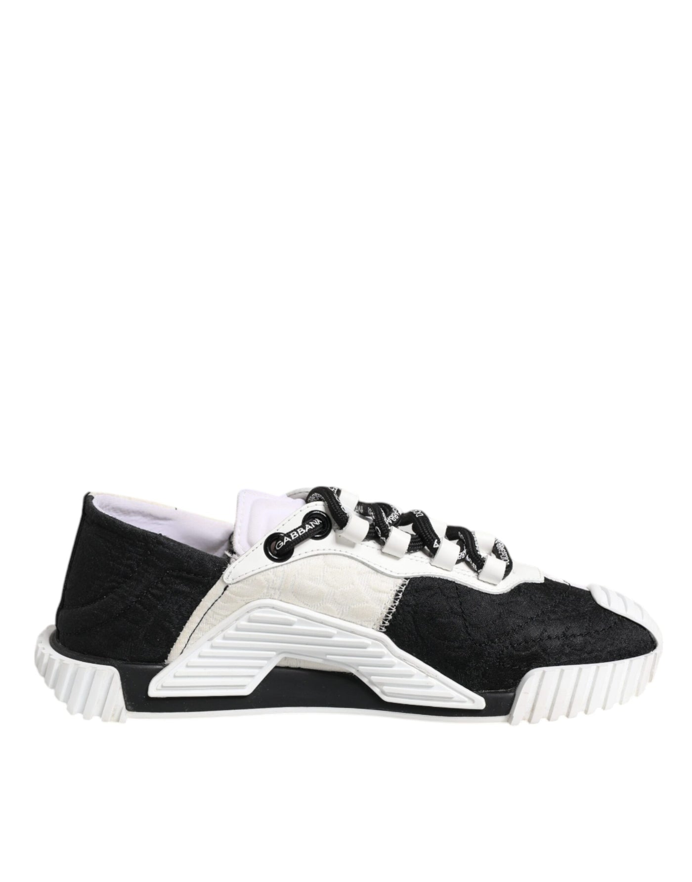 Dolce &amp; Gabbana Witte Zwarte NS1 Lage Sneakers Schoenen