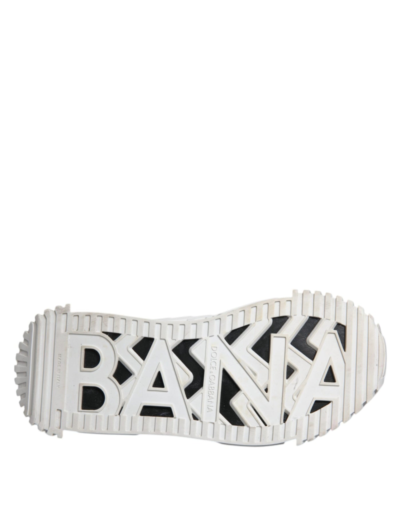Dolce &amp; Gabbana Witte Zwarte NS1 Lage Sneakers Schoenen
