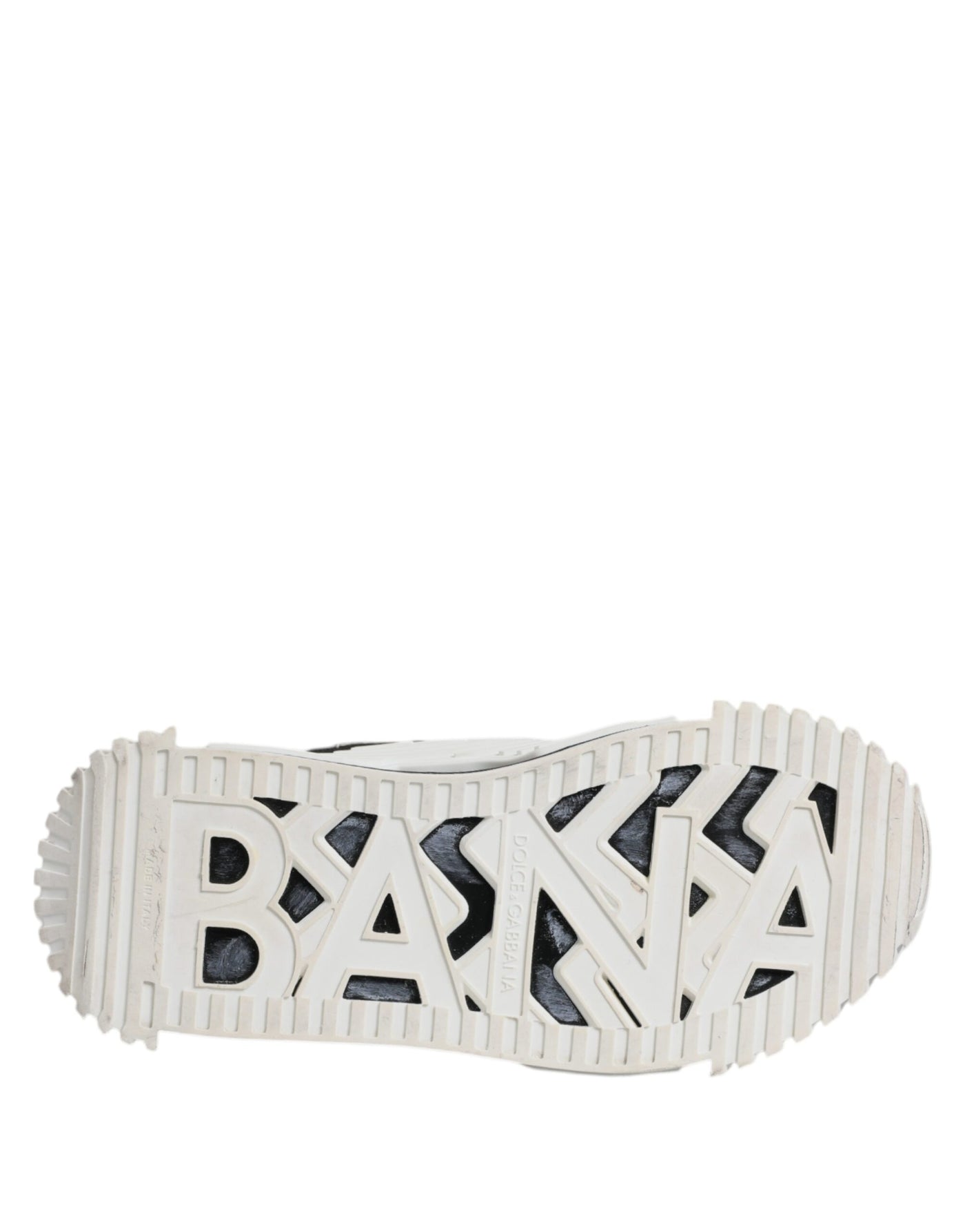 Dolce &amp; Gabbana Witte Zwarte NS1 Lage Sneakers Schoenen