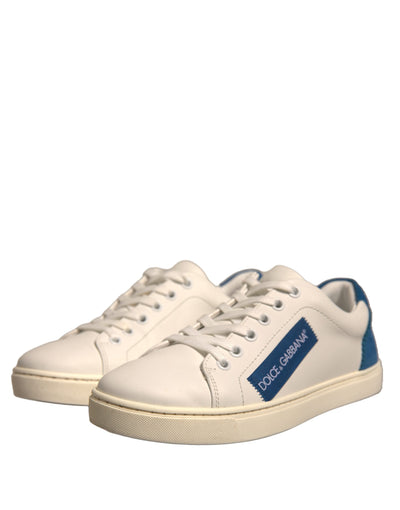 Dolce &amp; Gabbana witte suède lage sneakers