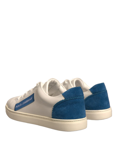 Dolce &amp; Gabbana witte suède lage sneakers
