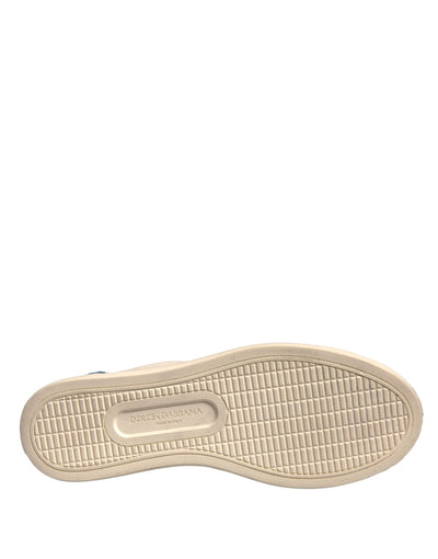 Dolce &amp; Gabbana witte suède lage sneakers