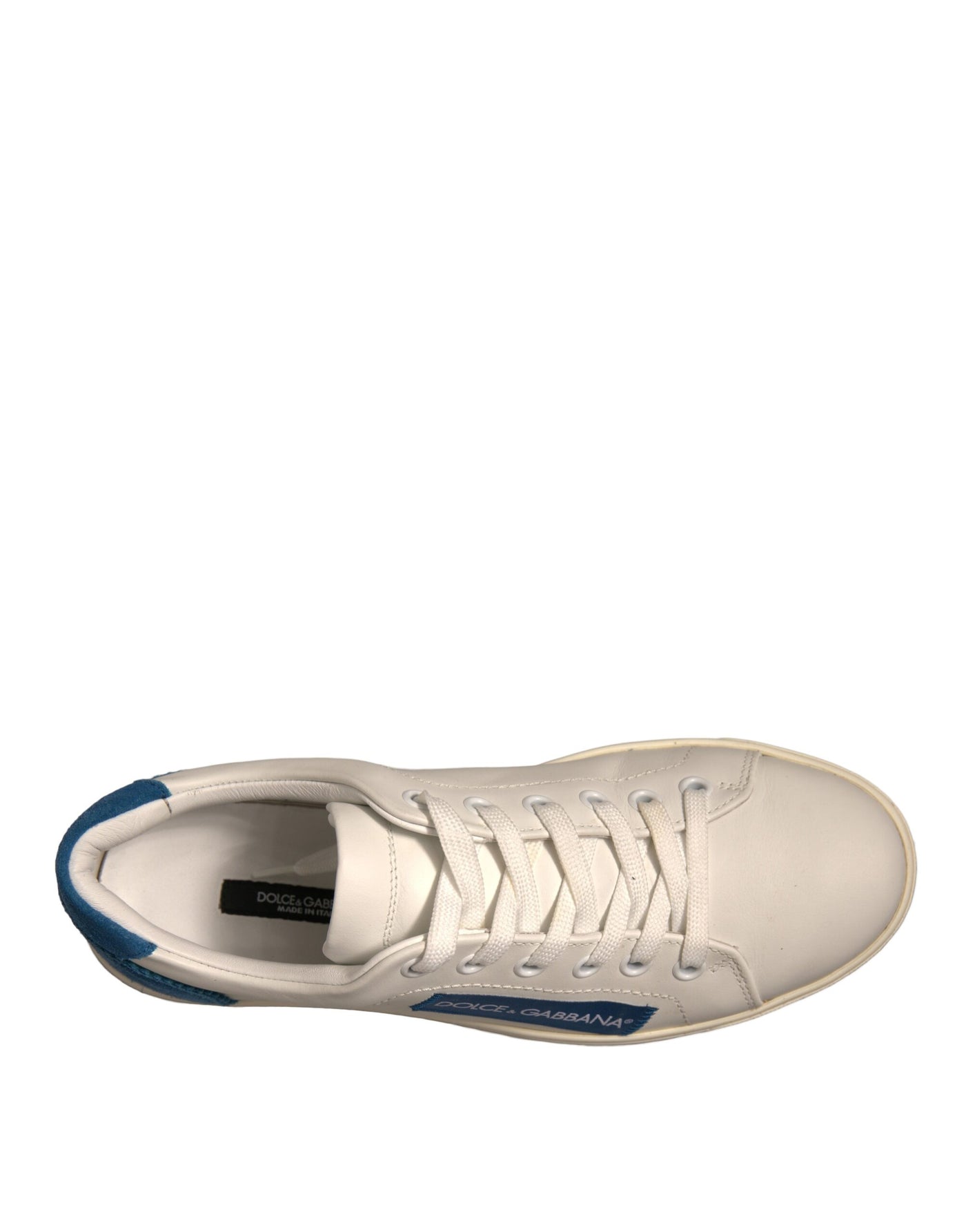 Dolce &amp; Gabbana witte suède lage sneakers