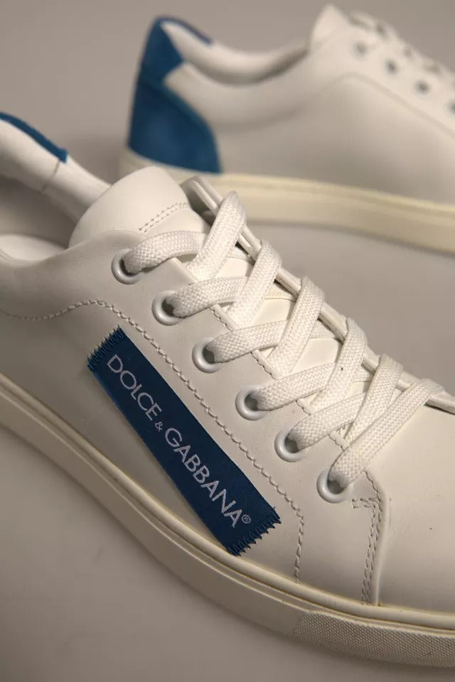 Dolce &amp; Gabbana witte suède lage sneakers