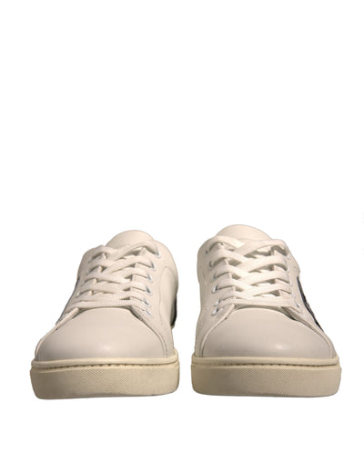 Dolce &amp; Gabbana witte suède lage sneakers