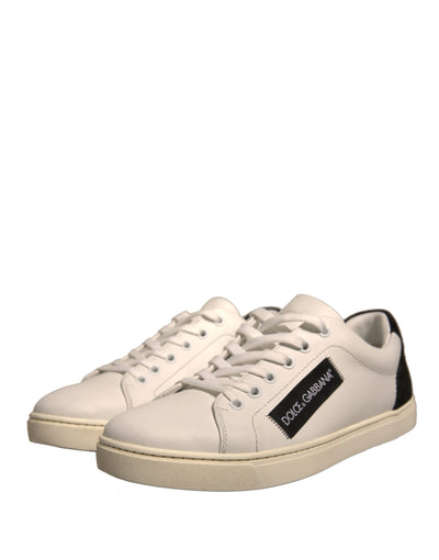 Dolce &amp; Gabbana witte suède lage sneakers