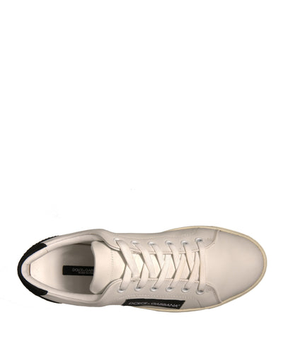 Dolce &amp; Gabbana witte suède lage sneakers
