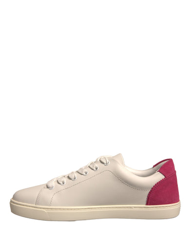 Dolce &amp; Gabbana witte suède lage sneakers