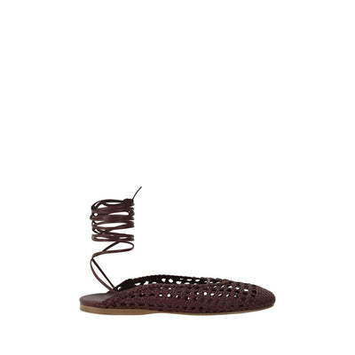 Mules en cuir effet filet Forte_Forte