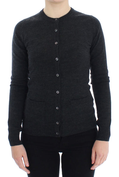 Dolce &amp; Gabbana Grijze Wollen Vest met Knoopjes
