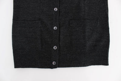 Dolce &amp; Gabbana Grijze Wollen Vest met Knoopjes