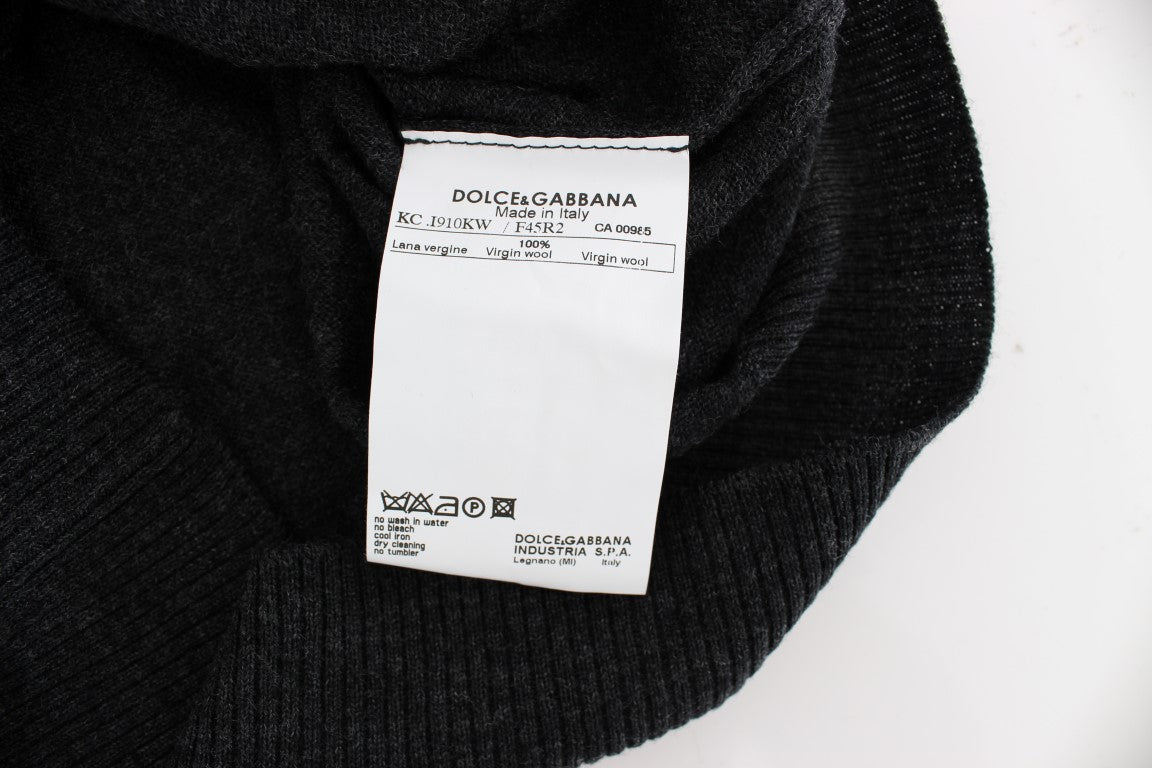 Dolce &amp; Gabbana Grijze Wollen Vest met Knoopjes