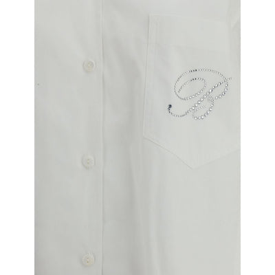 Blumarine Shirt with strassed logo