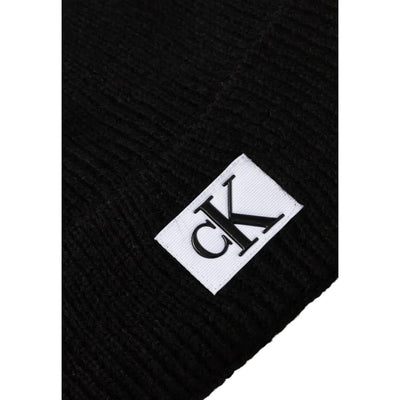 Calvin Klein Jeans Black Marabou Caps Baseball Hat