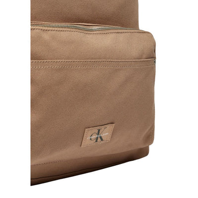Sac à dos beige en polyester recyclé Calvin Klein Jeans