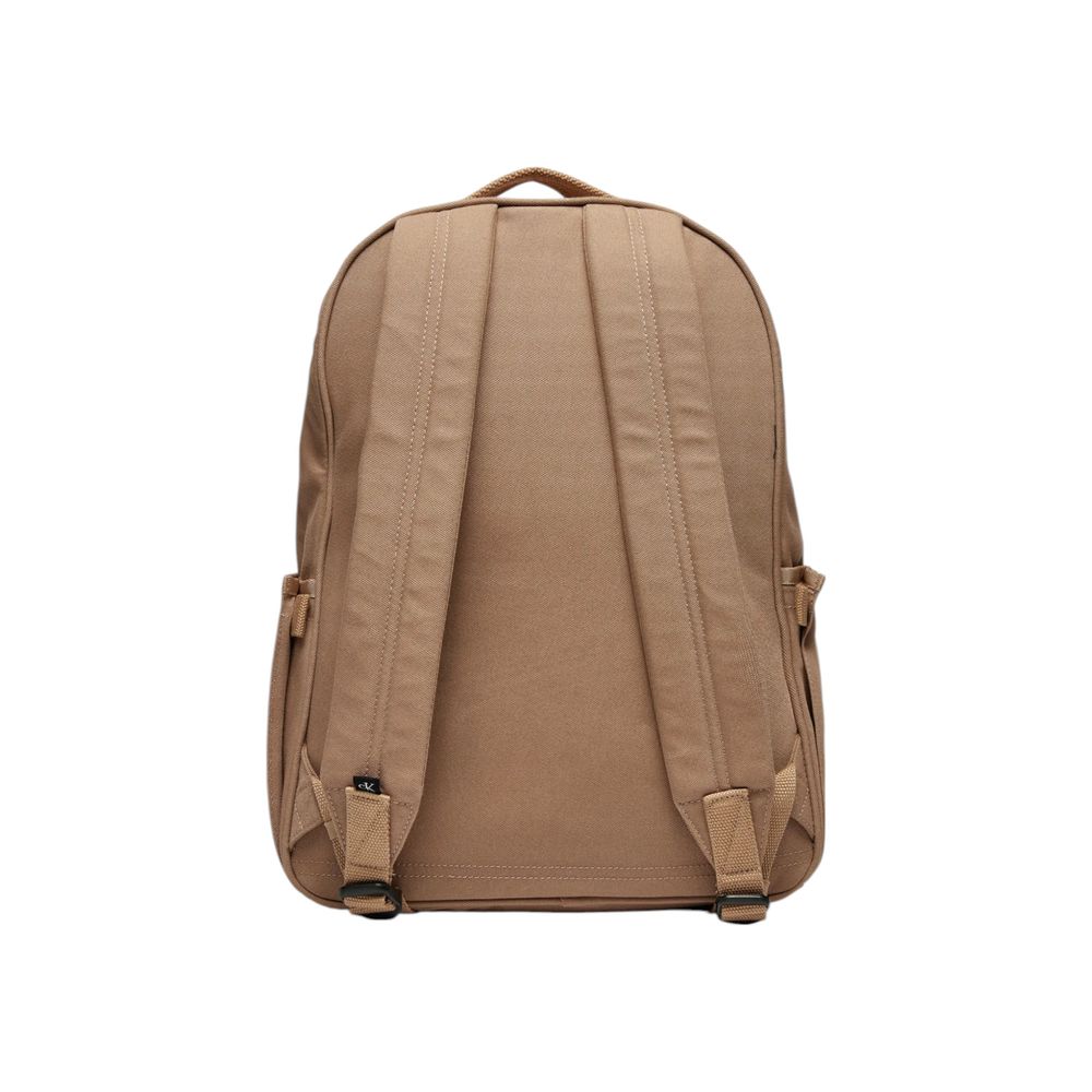 Sac à dos beige en polyester recyclé Calvin Klein Jeans
