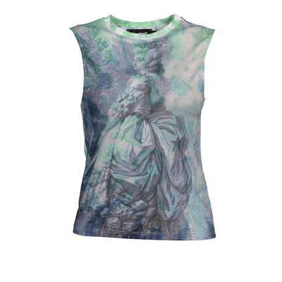 Haut Desigual bleu clair en polyester pour femme
