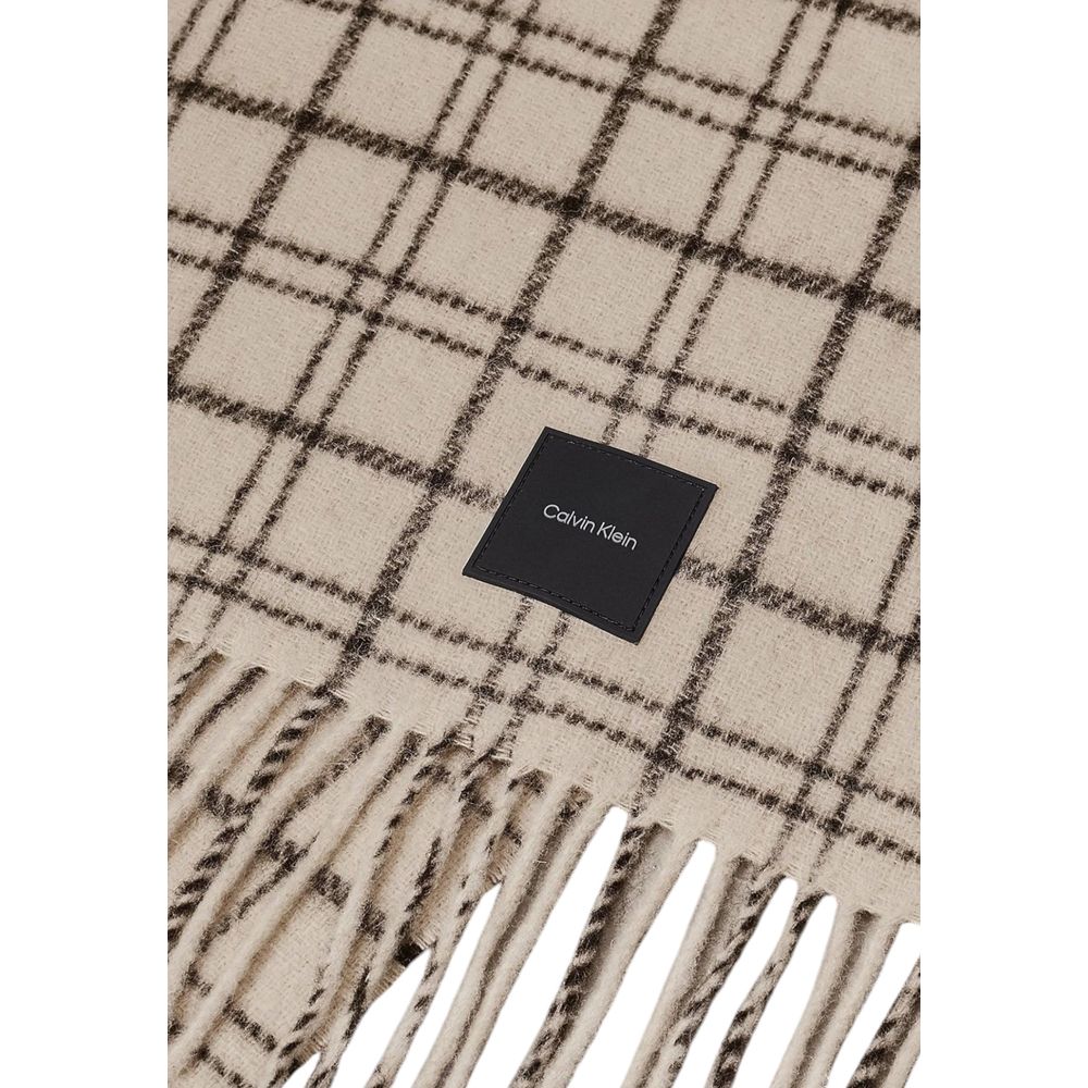 Calvin Klein beige wollen sjaal