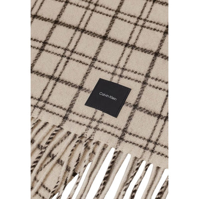 Calvin Klein beige wollen sjaal