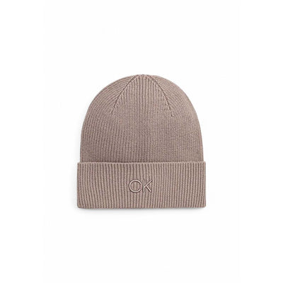 Casquette de baseball en coton biologique beige Calvin Klein