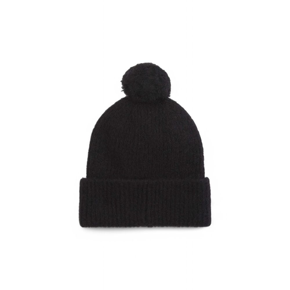 Casquette de baseball en cuir d'alpaga noir Calvin Klein