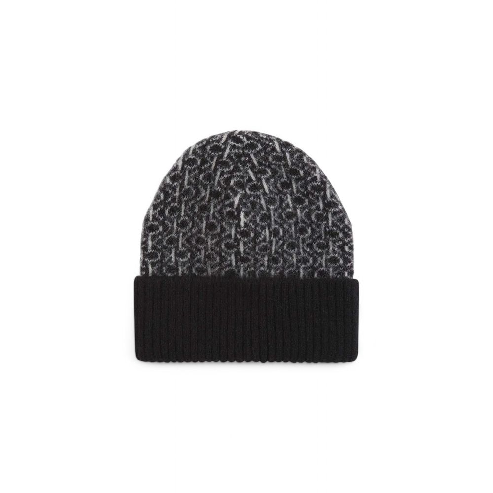 Casquette de baseball en cuir d'alpaga noir Calvin Klein