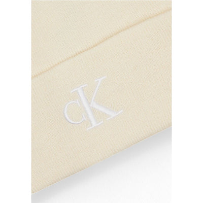 Calvin Klein crèmekleurige petten van gerecycled polyester