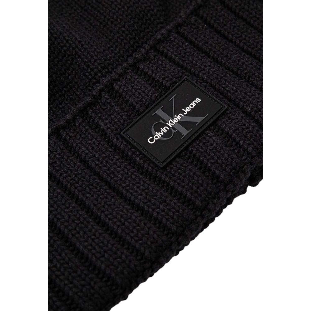 Calvin Klein Jeans Black Cotton Caps Baseball Hat