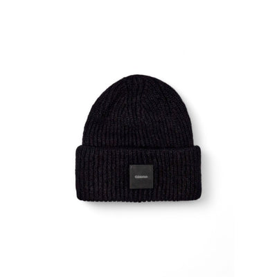 Calvin Klein Black Alpaca Leather Caps Baseball Hat
