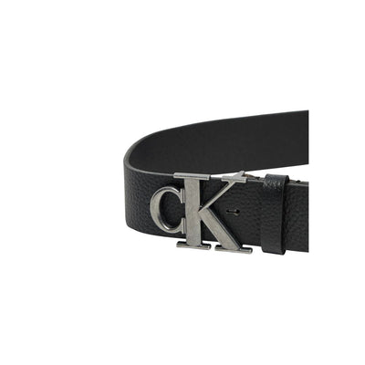 Ceinture en cuir noir Calvin Klein Jeans