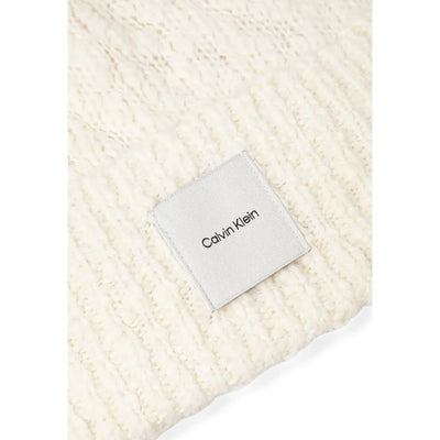 Casquette de baseball Calvin Klein blanche en polyester recyclé