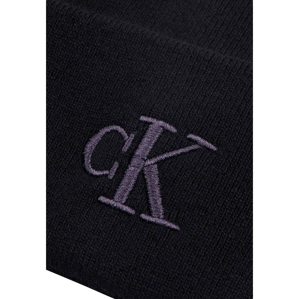 Calvin Klein Jeans Black Wool Caps Baseball Hat