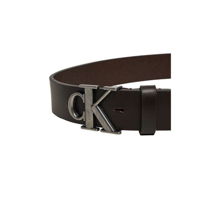 Ceinture en cuir marron Calvin Klein Jeans