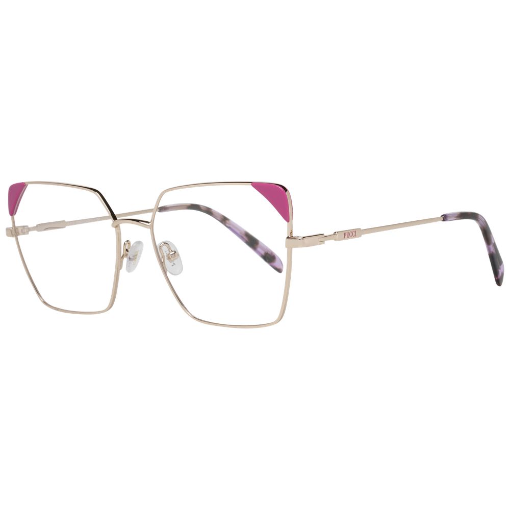 Montures optiques pour femmes Emilio Pucci en or rose