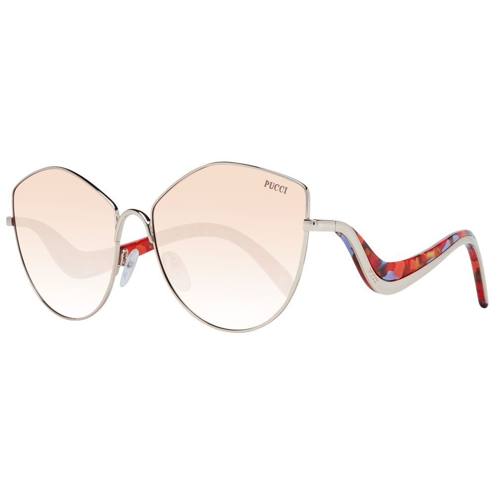 Lunettes de soleil Emilio Pucci pour femme en or rose