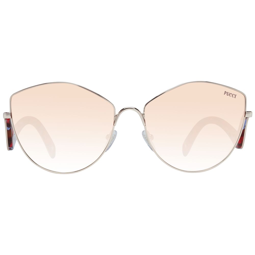 Lunettes de soleil Emilio Pucci pour femme en or rose