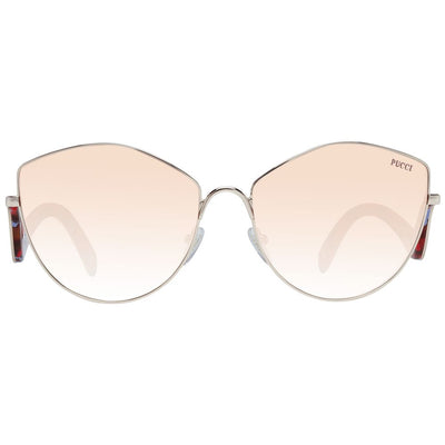 Lunettes de soleil Emilio Pucci pour femme en or rose