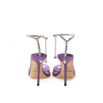 Jimmy Choo Purple Satin Sandal