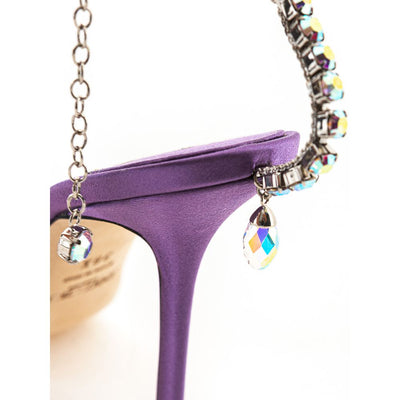 Jimmy Choo Purple Satin Sandal