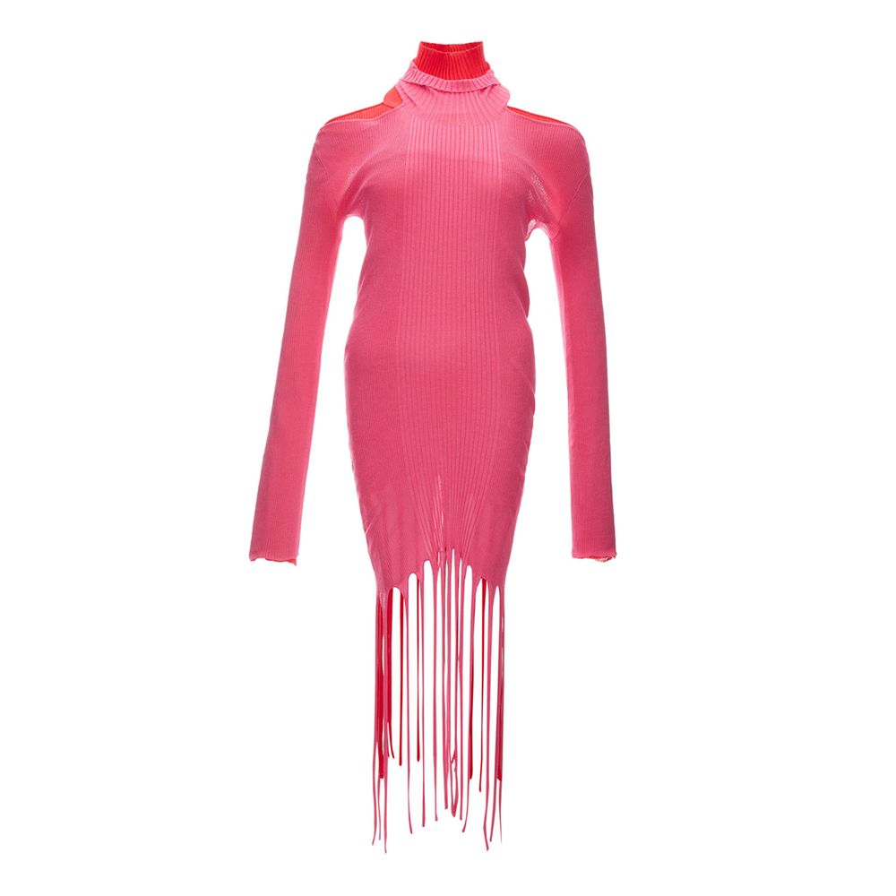 Bottega Veneta Robe longue en coton rose