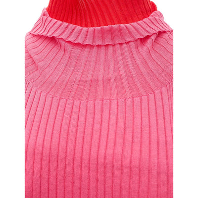 Bottega Veneta Robe longue en coton rose
