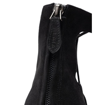 Alaïa Black Suede Leather Sandal