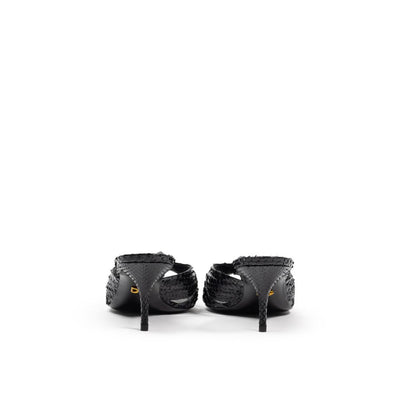 Dolce & Gabbana Black Snake Skin  Sandal