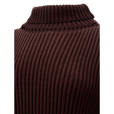 Robe élégante en viscose marron Bottega Veneta