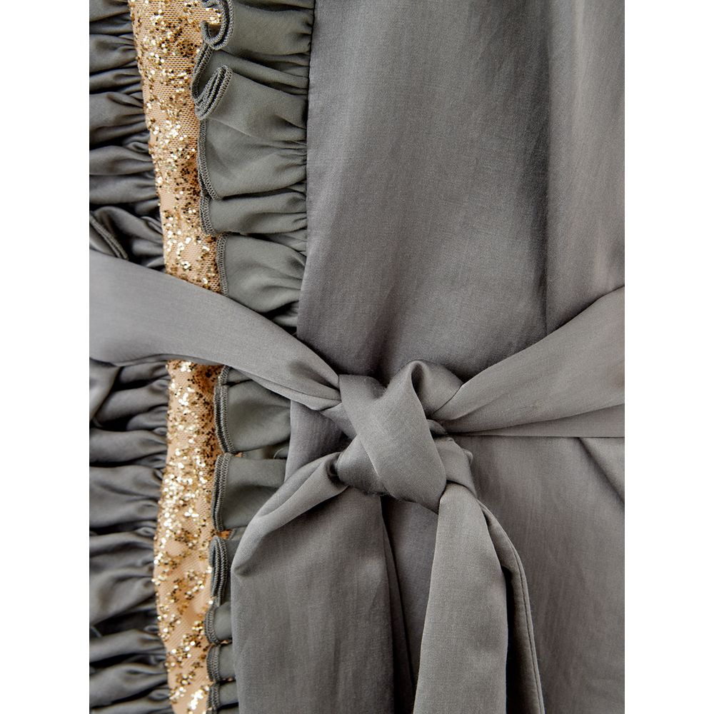 Lardini elegante veelkleurige zijde-linnen top