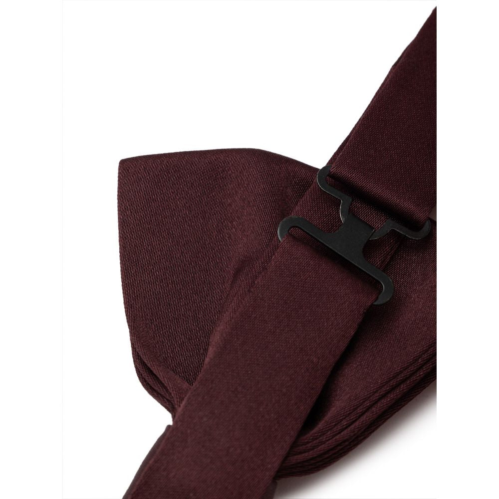 Nœud papillon en soie bordeaux Dolce &amp; Gabbana