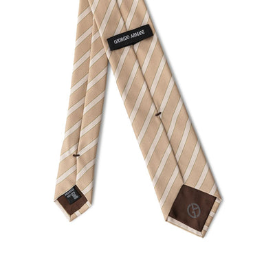 Cravates et nœud papillon en soie dorée Giorgio Armani